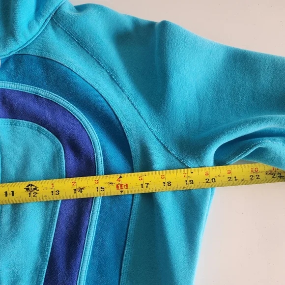 Lululemon Athletica Full Zip Jacket in Scuba Blue Size 10 - Picture 15 of 16
